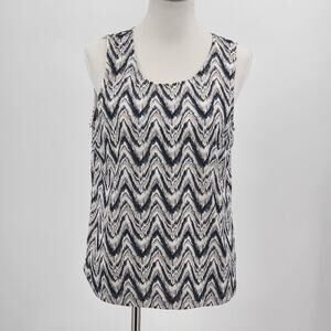EasyWear by Chico's Chevron Pattern Lightweight Tank Chico's Sz 2 US Sz L Sz 12